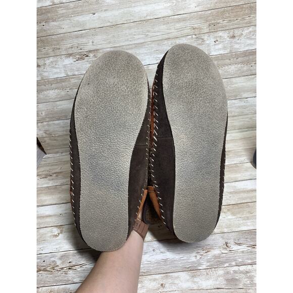 Woolrich Slippers Womens 12 Brown Wool Suede Glamper Slip On Ankle - Picture 10 of 10